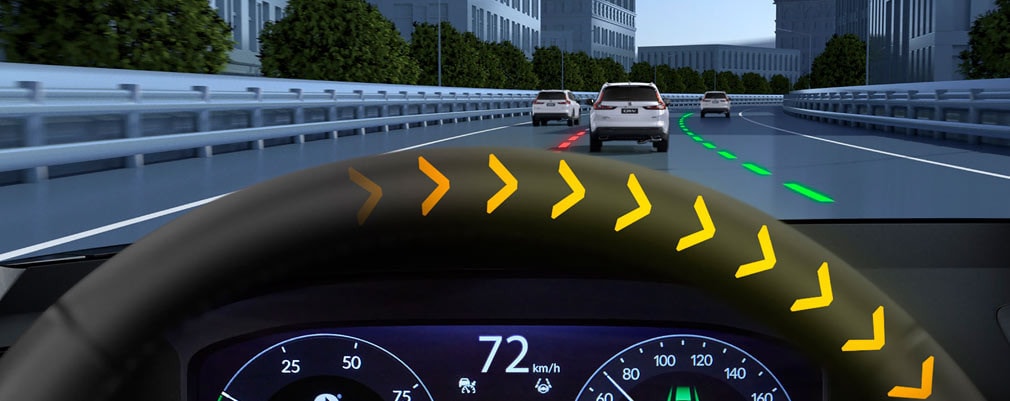CR-V Advanced Hybrid — SISTEMA DE ASISTENCIA PARA MANTENERSE EN EL CARRIL (LKAS)
